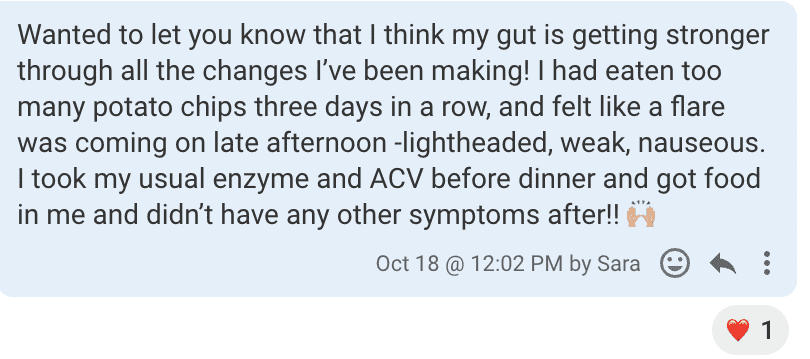 Gut is getting stronger